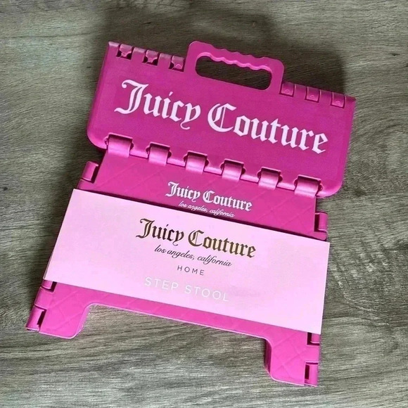 Juicy Couture Home Pink Step Stool NWT - Picture 2 of 3